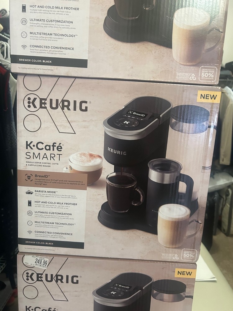 Keurig K-Café Smart Single Serve Coffee Maker - Black