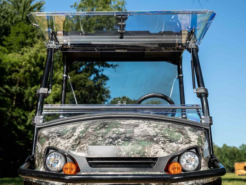 SuperATV Clear Scratch Resistant Flip Windshield for Tracker OX400 (2020+)