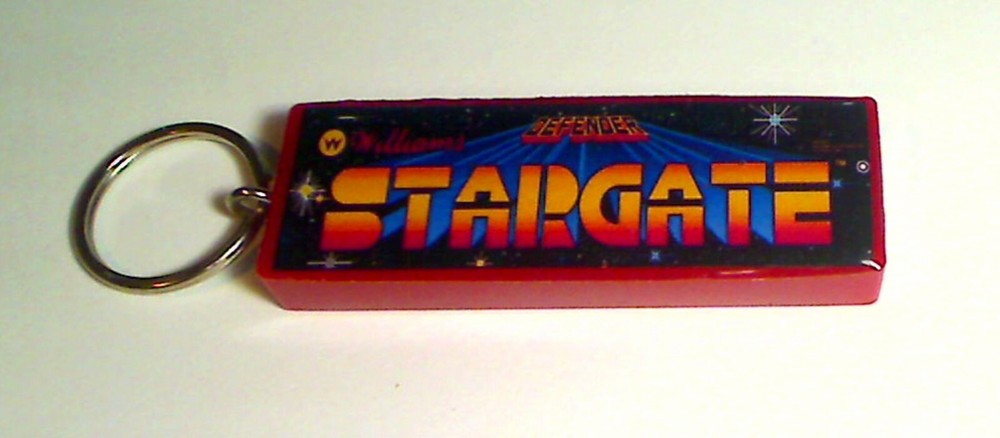 Stargate Arcade Marquee Coin Door accessory Keychain