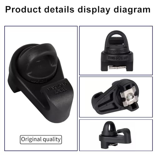 Bed Rail Tie Down with Hooks 4 Pack Mini Bed Rail Cleats Compatible with