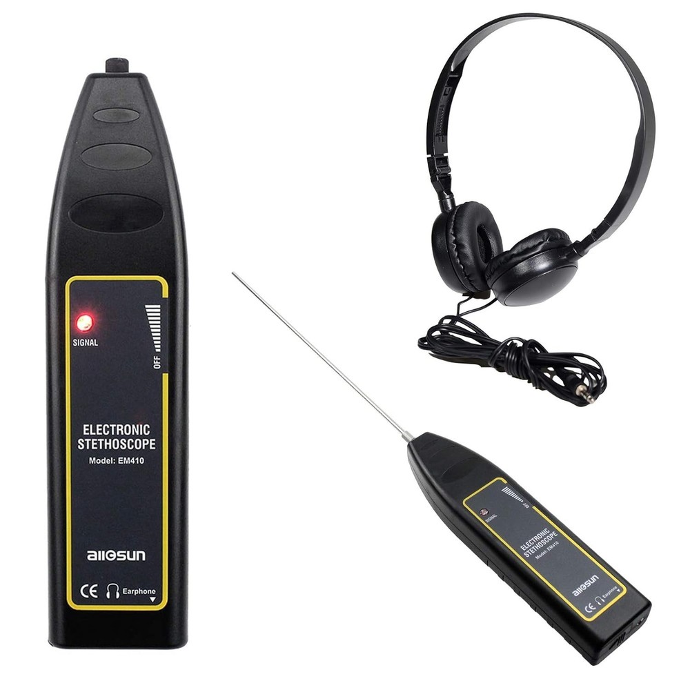 Pro Ultrasonic Leak Detector, High Sensitivity Industrial Stethoscope, Engine...