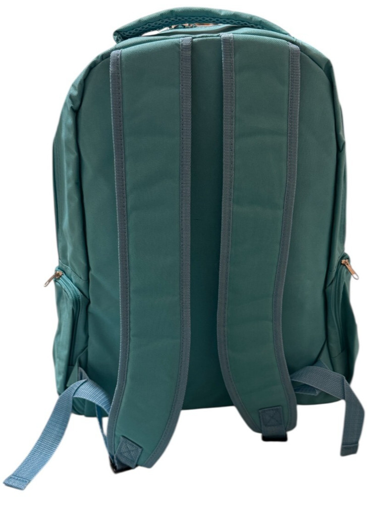 Backpack Turquoise Chevron Zigzag Print Lightweight Backpack Padded Straps New