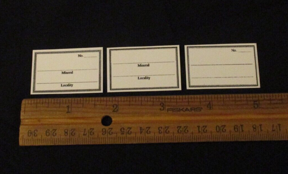 50-Mineral Identification Labels E6280
