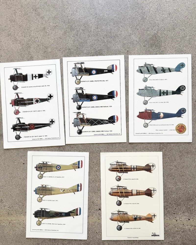 Windsock Datafiles Early WWI Aircraft Issues #5-8 & #37 technical drawings