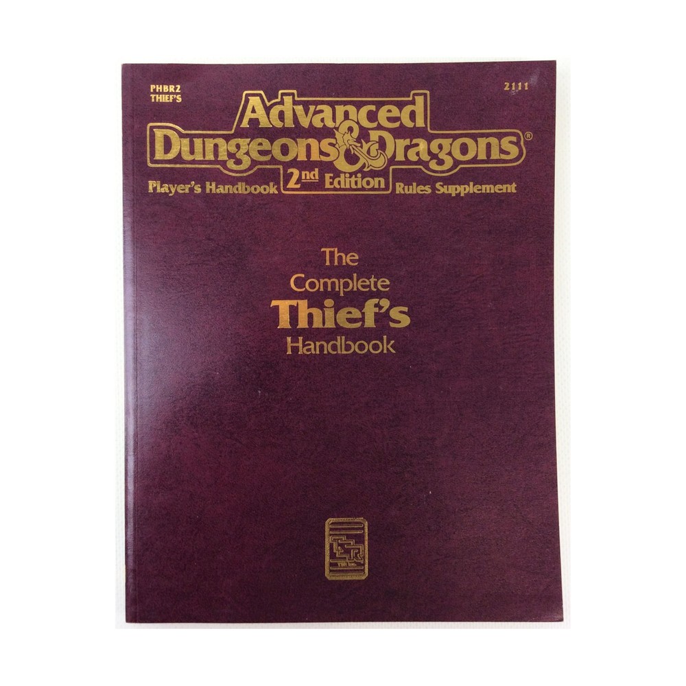 TSR AD&D 2nd Ed Complete Thief's Handbook (6th) VG