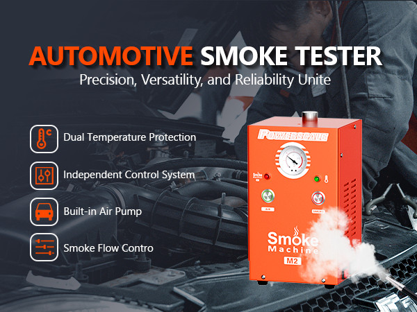Automobile smoke diagnostic leak detector