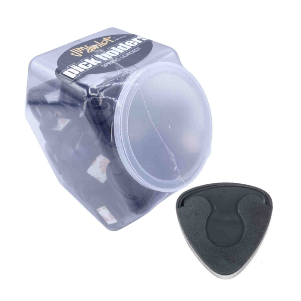 Dunlop Pickholder, Black, Jar, 60 pieces