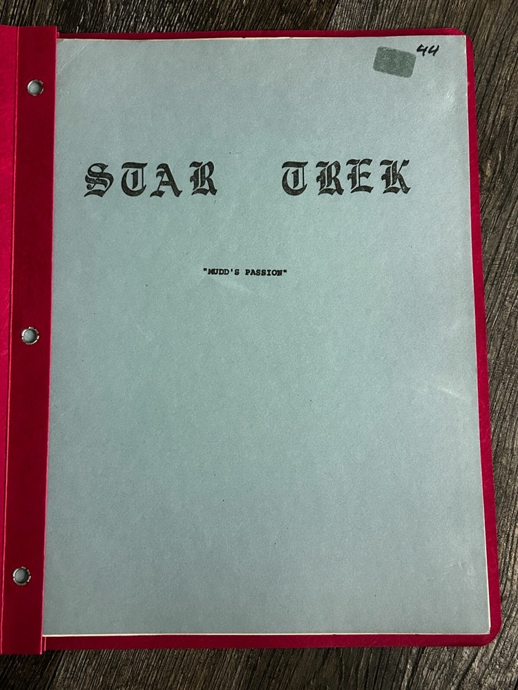STAR TREK Script Mudd's Passion First Draft Animated Series May 4 1973 TAS