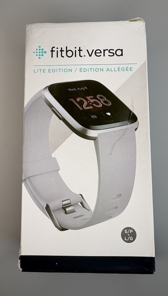 Fitbit Versa Smart Watch Lite Edition - white Open Box (Read)