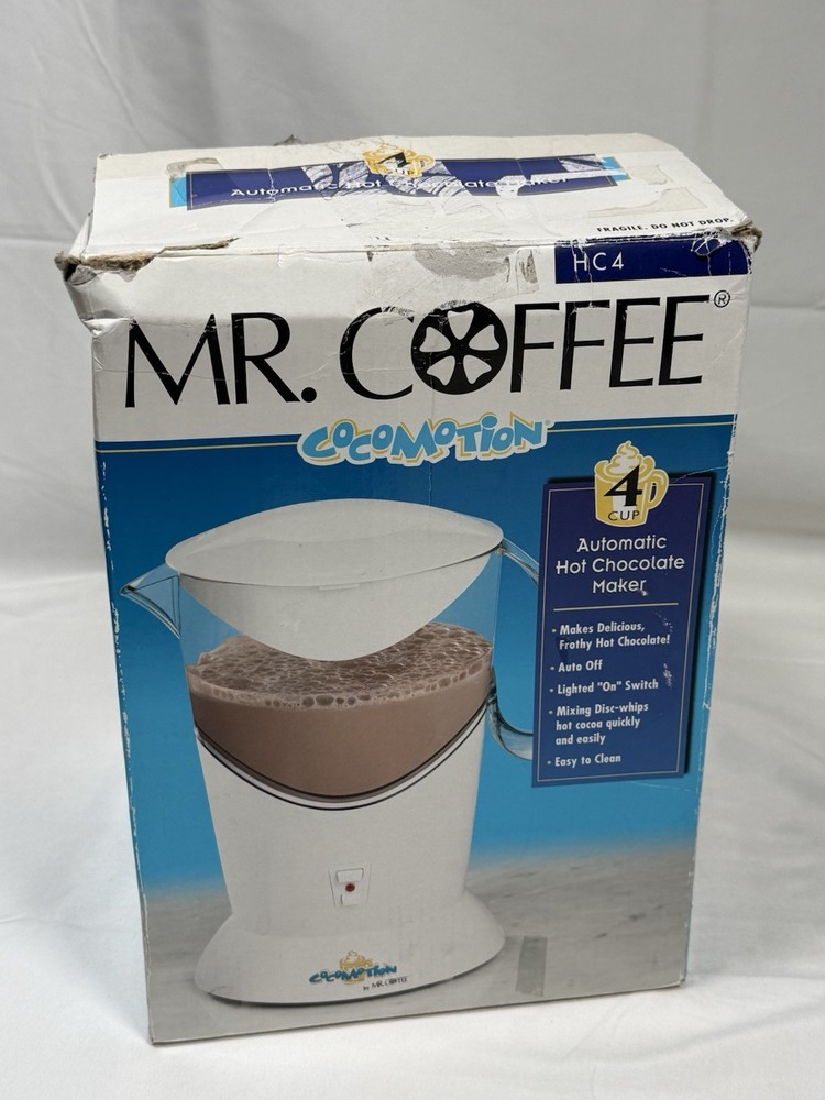 Mr. Coffee Cocomotion HC4 Automatic Hot Chocolate Maker 4 Cup CLEAN - TESTED