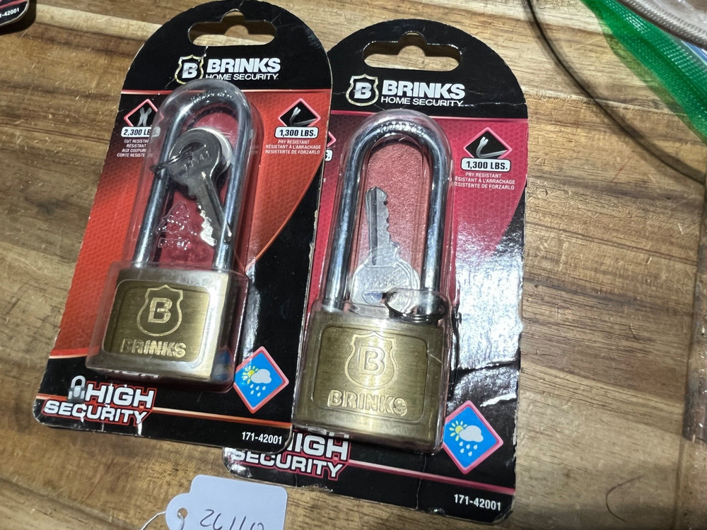Brinks Pad Locks 1300LB (you get two locks) (26110)