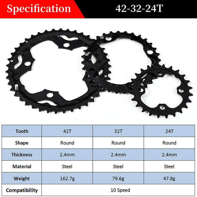 104/64BCD MTB Crankset 22-44t fit Shimano Bike Double Triple Chainrings Sprocket