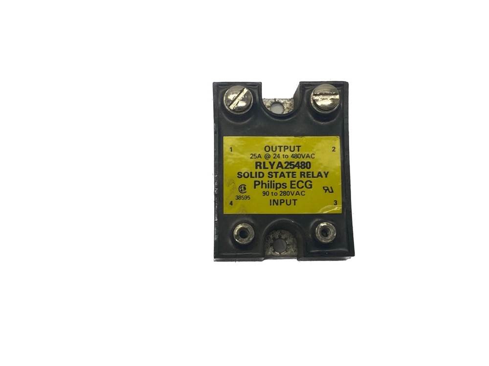 USED Philips ECG 25A @ 24-480VAC Output 90-280VAC Input Solid State Relay