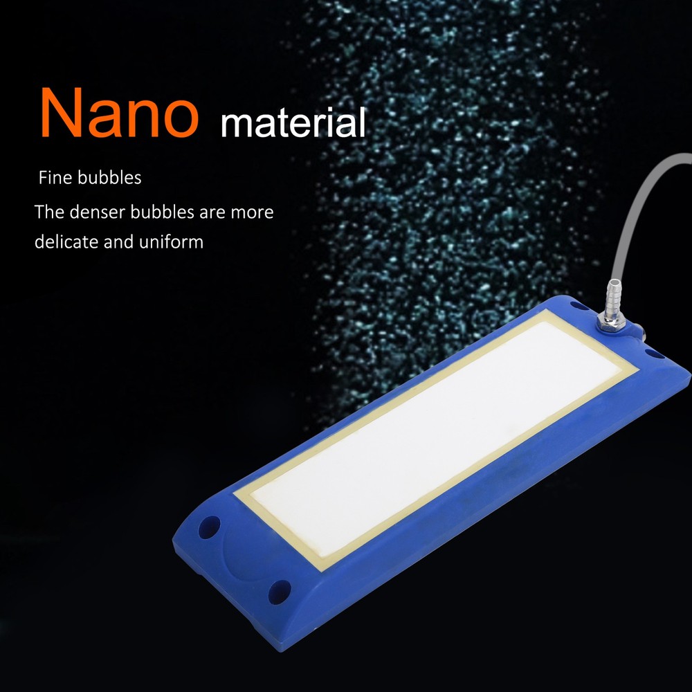 L Fish Tank Micro Bubble Oxygen Diffuser Aquarium Dual Interface Nano Air WT