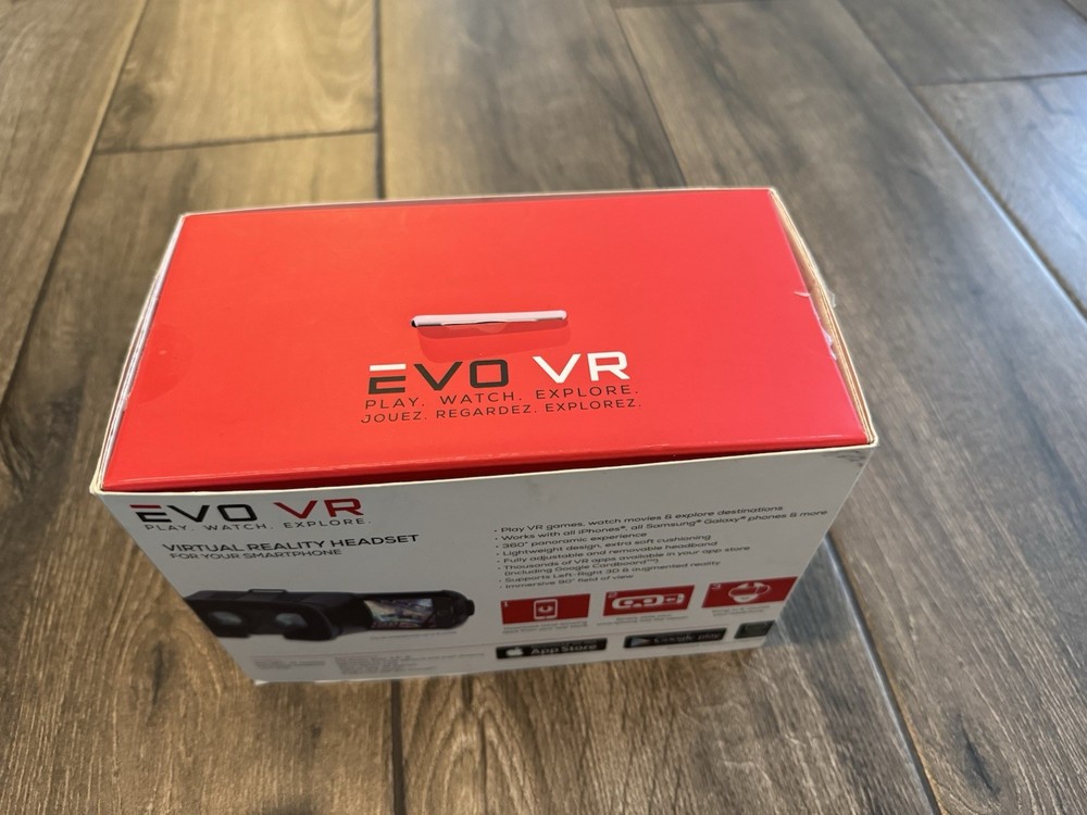 EVO VR Virtual Reality Headset For Smartphone Box Open But Never Used