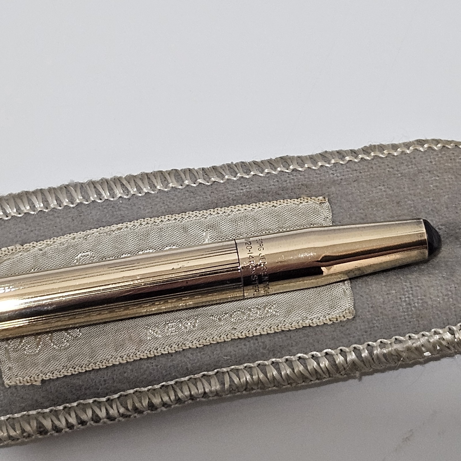 Genuine Georg Jensen 14k Gold Filled Over Sterling Vtg. Charcoal Artist's Pencil