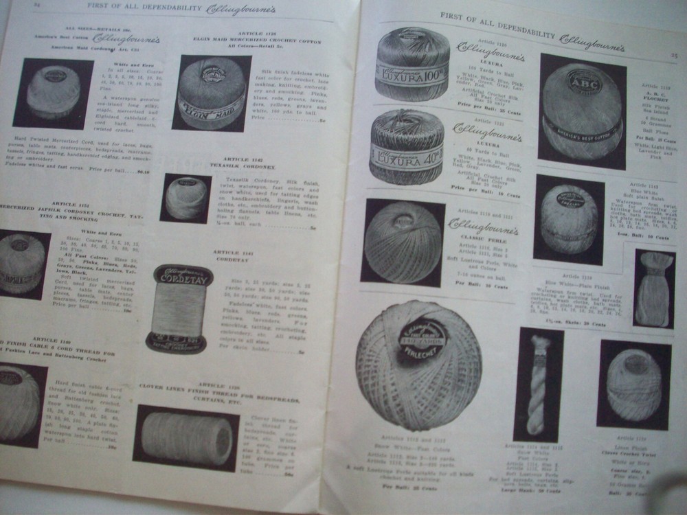 1915 Collingbourne's Encyclopdia Art Needle Work Instructions pattern 147 design