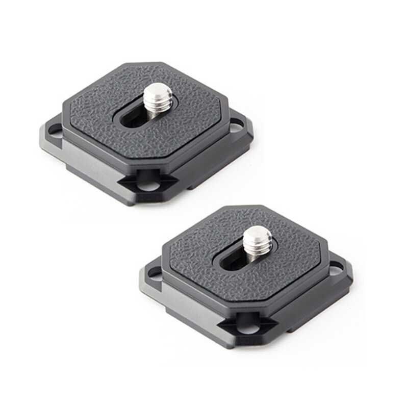 2PCS Camera Quick Release Plate 38mm Square Arca Type for Tripod Heads Mount