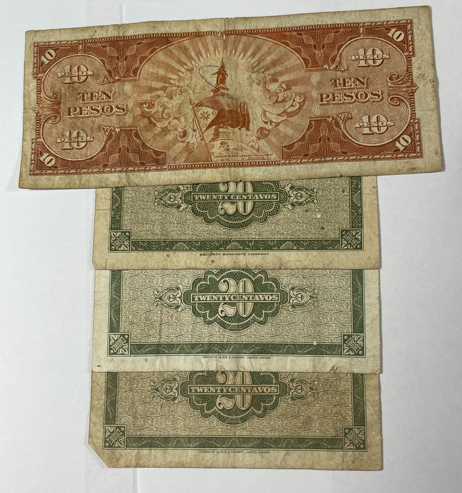 Philippines 10 Mixed Notes (#128)