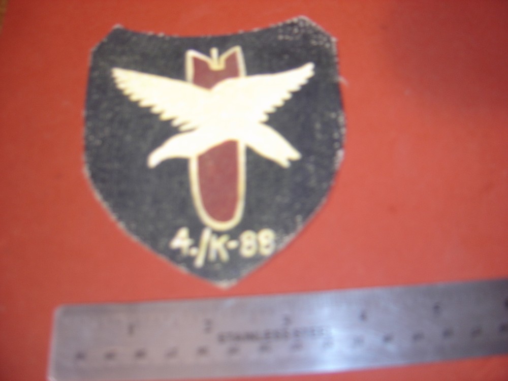 WWII LUFTWAFFE CONDOR LEGION 4./K-88 BOMBER SQUADRON EAGLE FLIGHT JACKET PATCH