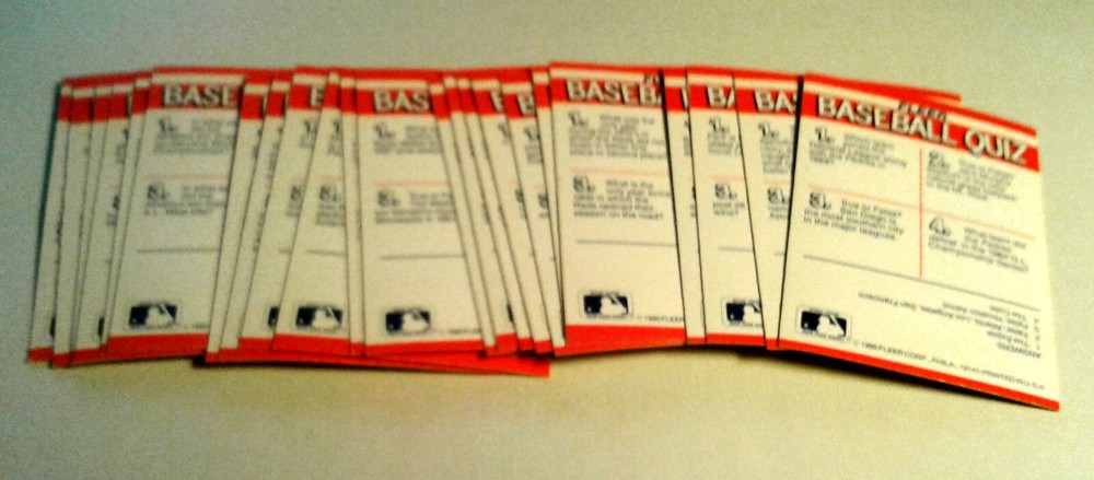 23 Fleer Action Series Baseball Trading Cards - 1990 (missing 3 from the set)