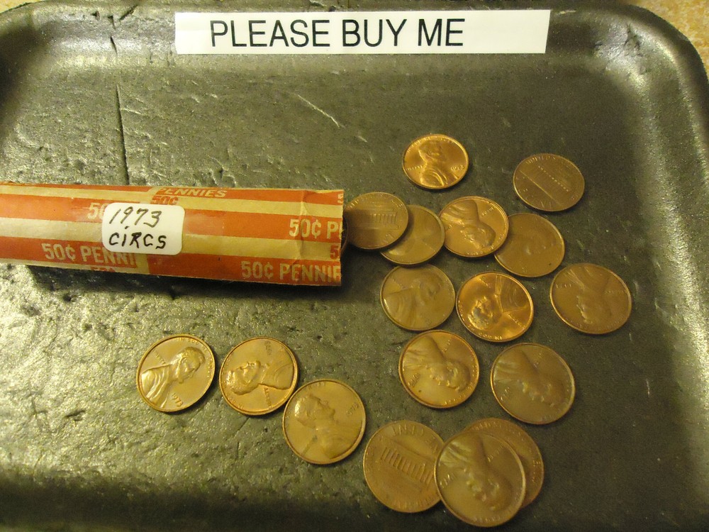 1973 LINCOLN CENT ROLL   ** CIRCS **     -- S&H + C/S