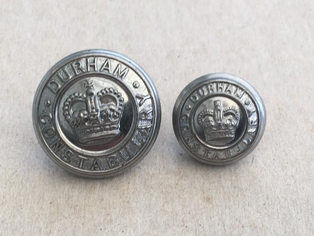 Durham Constabulary Tunic Uniform Button Large & Small  QC