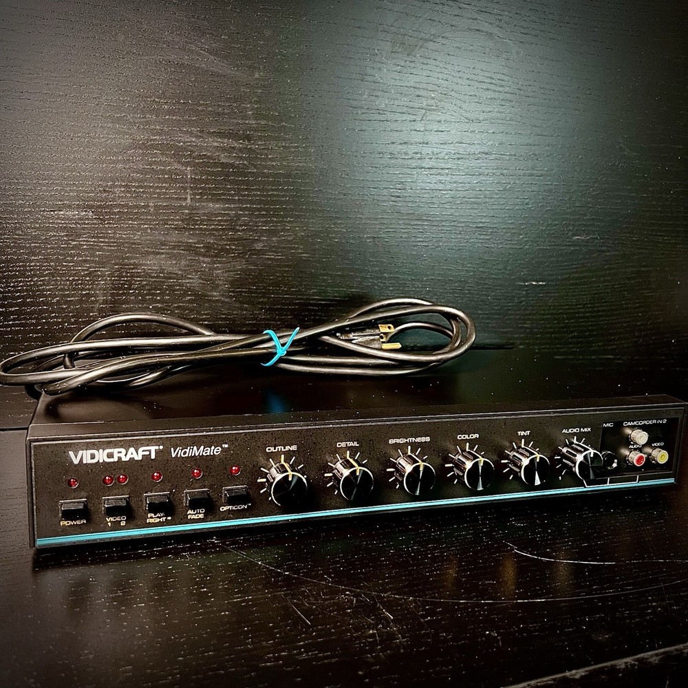 VIDICRAFT VidiMate Digital Stabilizer Opticon Processing July 1988 VDM-100