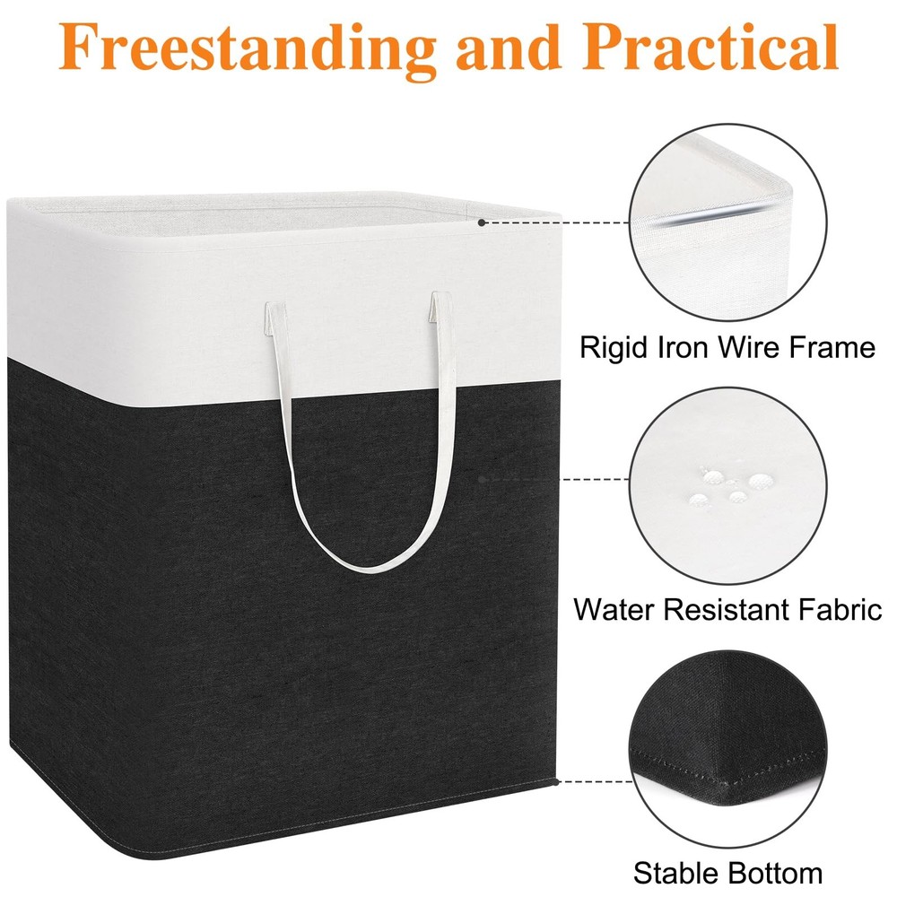 TasticTotes laundry basket 3-Pack, laundry hamper, Hamper with handles, collapsi