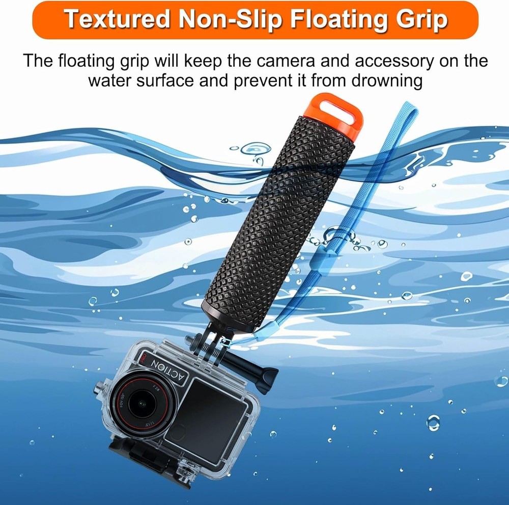 Accessories Bundle for DJI Osmo Action 5 Pro/Action 4/3 Waterproof Case Divin