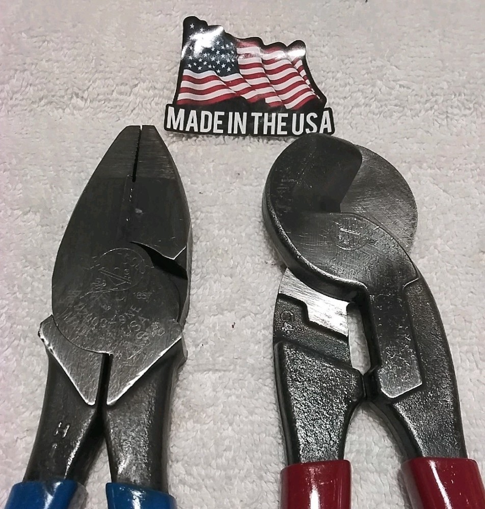 2PC KLEIN D-2000 9NB/ 63225 HIGH LEVERAGE CABLE CUTTER SET USA 🇺🇸