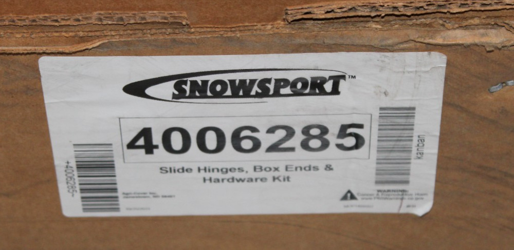 SnowSport 4006285 SLIDE HINGES , BOX ENDS & HARDWARE KIT
