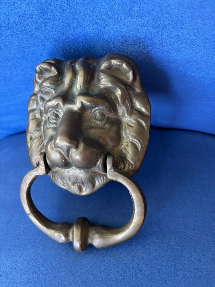 Brass Vintage Lion door Knocker