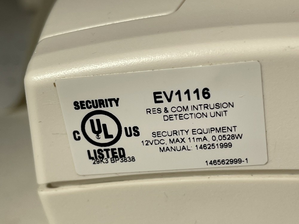 Interlogix Aritech PIR Motion Sensor EV1116 NOS NOB AS IS