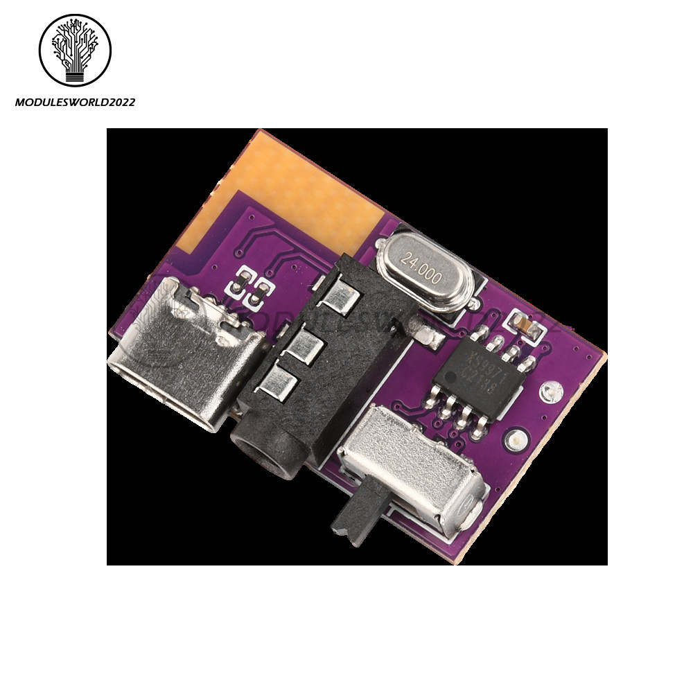 DC3.5V-5V 10W Type-C Bluetooth Mono Audio Amplifier Decoder Board TWS 3.5mm DIY