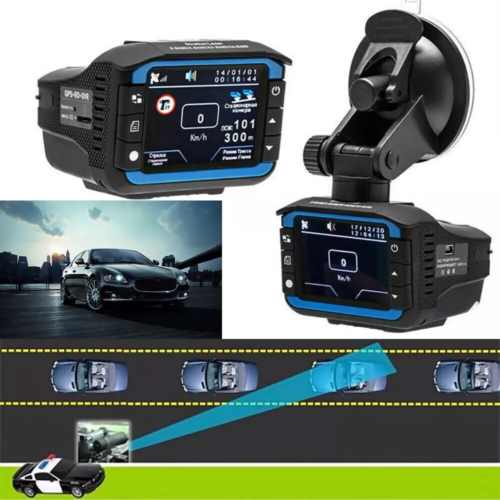 Vehicle DVR Detection System Radar Dash Camera G-sensor Night Vision 720P HD