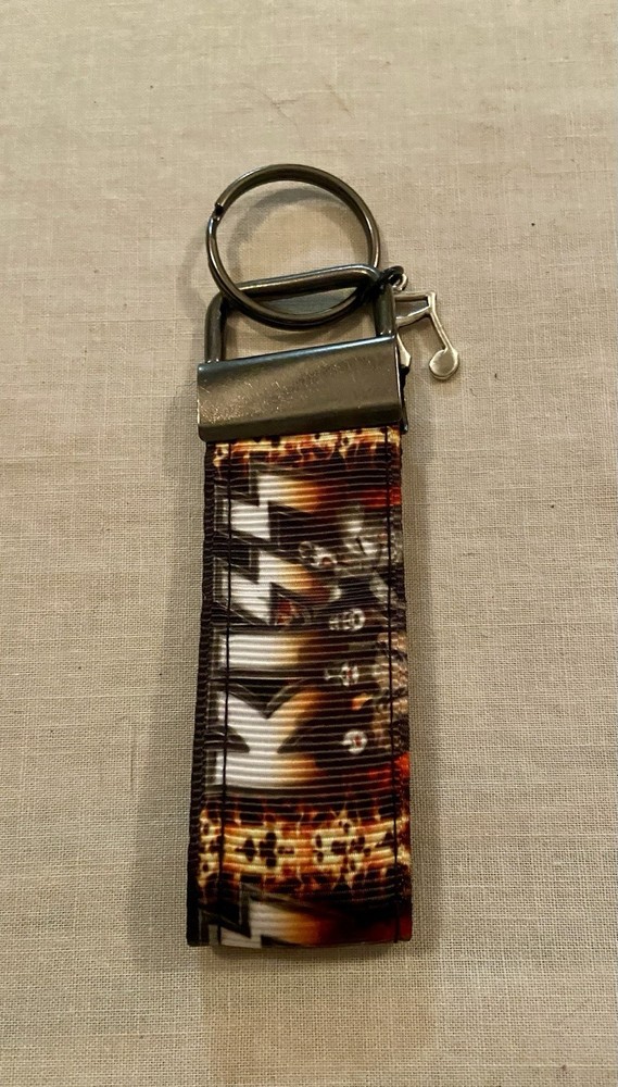 KISS Rock Band 4” Key Fob With Musical Notes Charm Attached