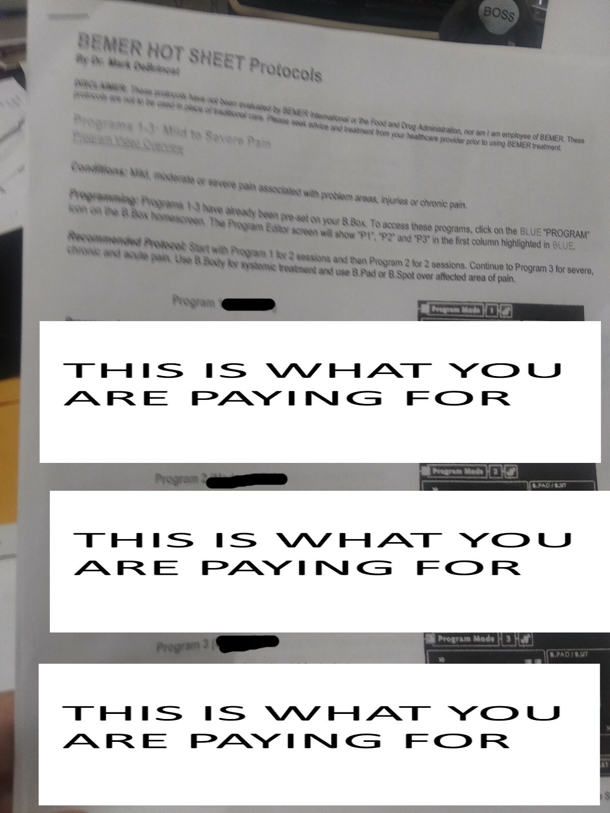 RARE BRAND NEW- PRO BEMER SET PROTOCOLS AND NOTES NOTEBOOK FROM SPECIAL SEMINARY