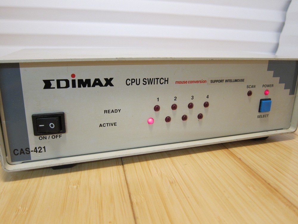 Edimax CPU Switch Mouse Conversion CAS-421 Intellimouse with Power Adapter
