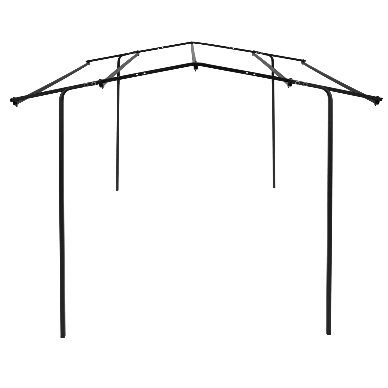 2 Person Camouflage Black Steel+Cloth 7' Tall Quad Pod Hunting Blind Cover