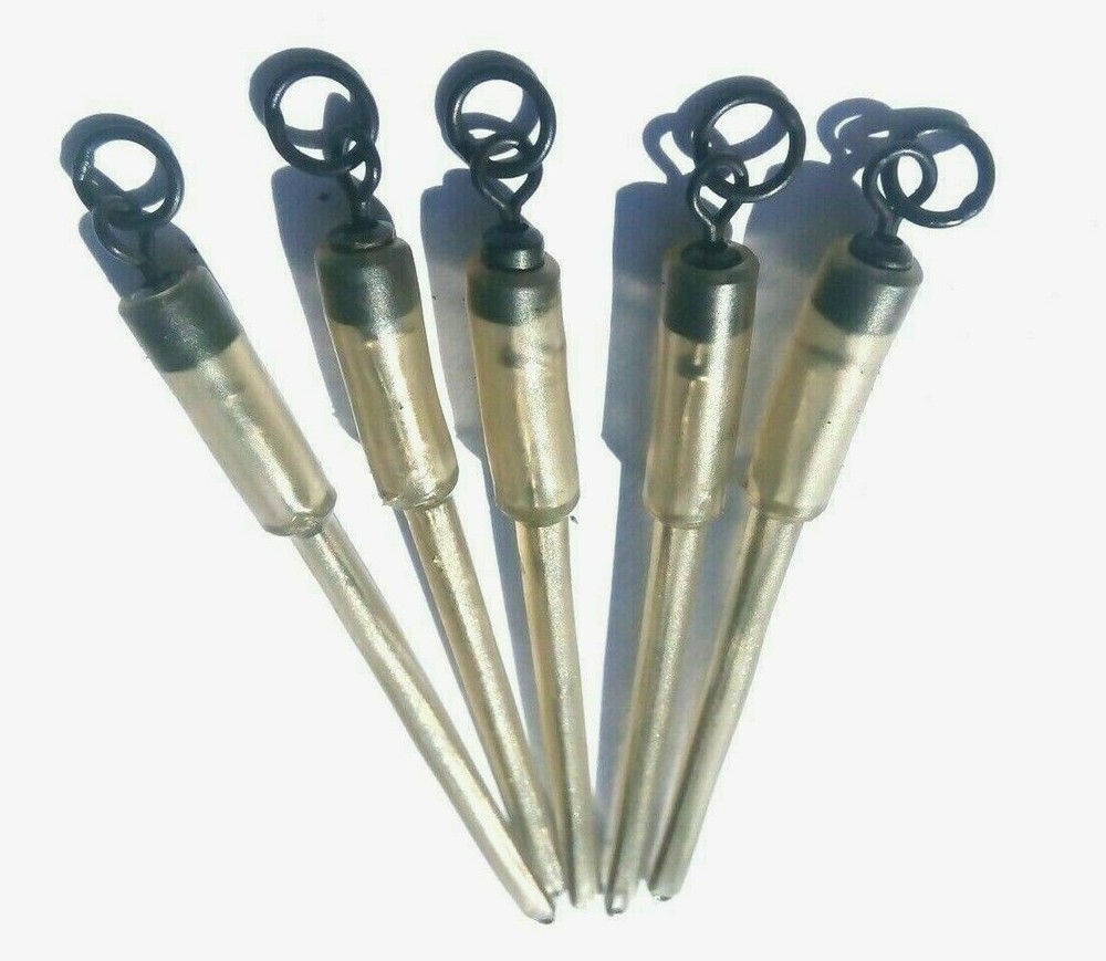 5 Translucent Green OR brown quick change solid PVA bag stems for carp fishing