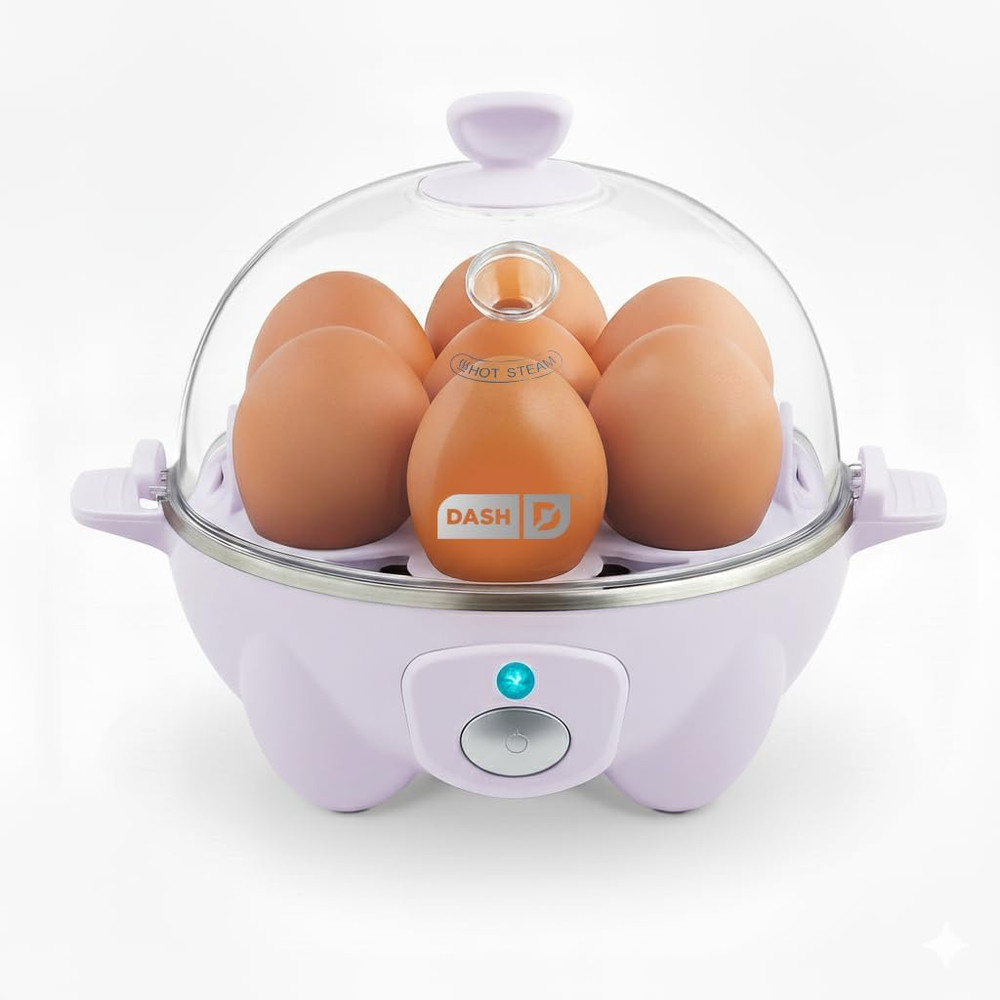 Rapid Egg Cooker - Boiler, Poacher & Steamer - Includes Measuring & Recipe Guide