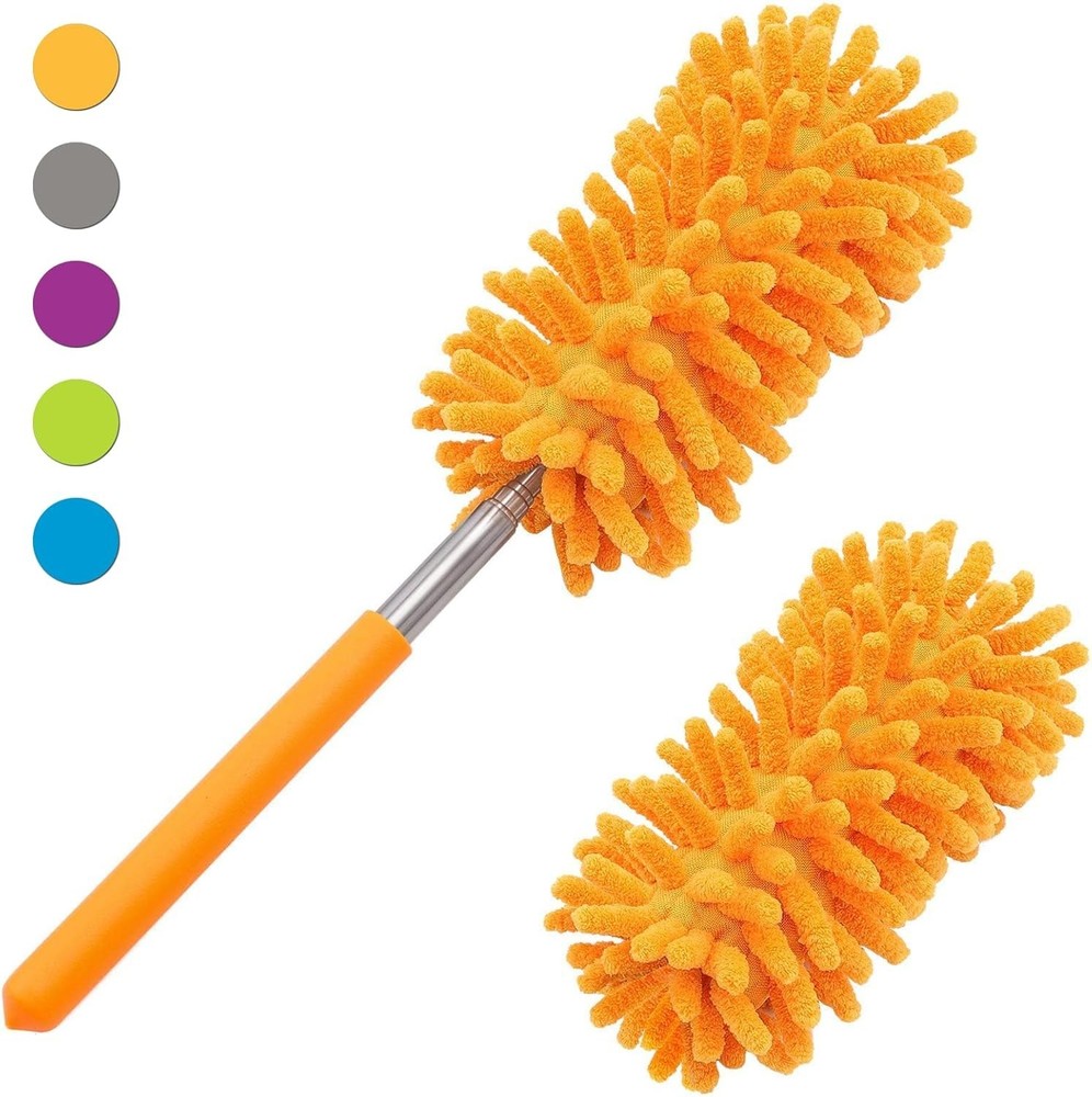 Microfiber Duster for Cleaning,Tukuos Hand Washable Dusters with 2pcs Replaceabl