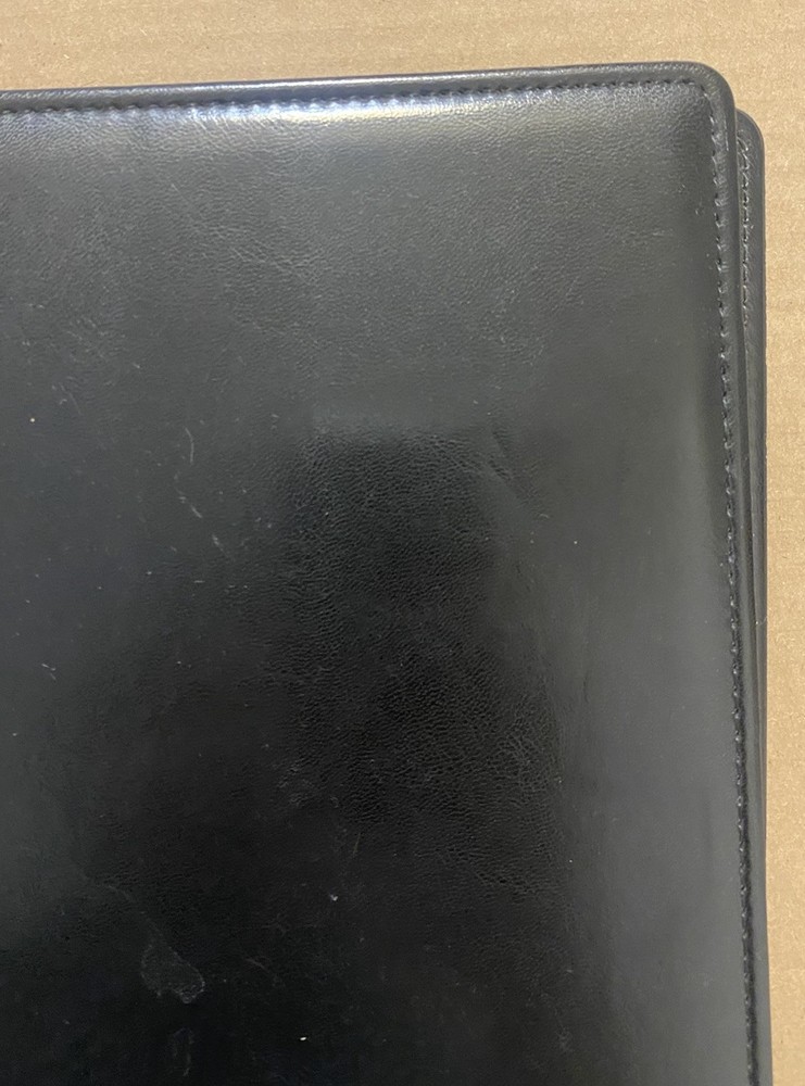 Vintage Apple Computer Leather Folio Padfolio Notebook Folder