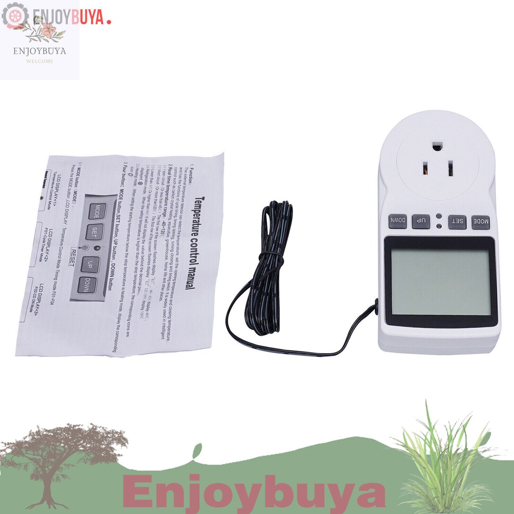 LCD DIGITAL PLUG IN THERMOSTAT TIMER SWITCH SOCKET TEMPERATURE CONTROLLER SWITCH