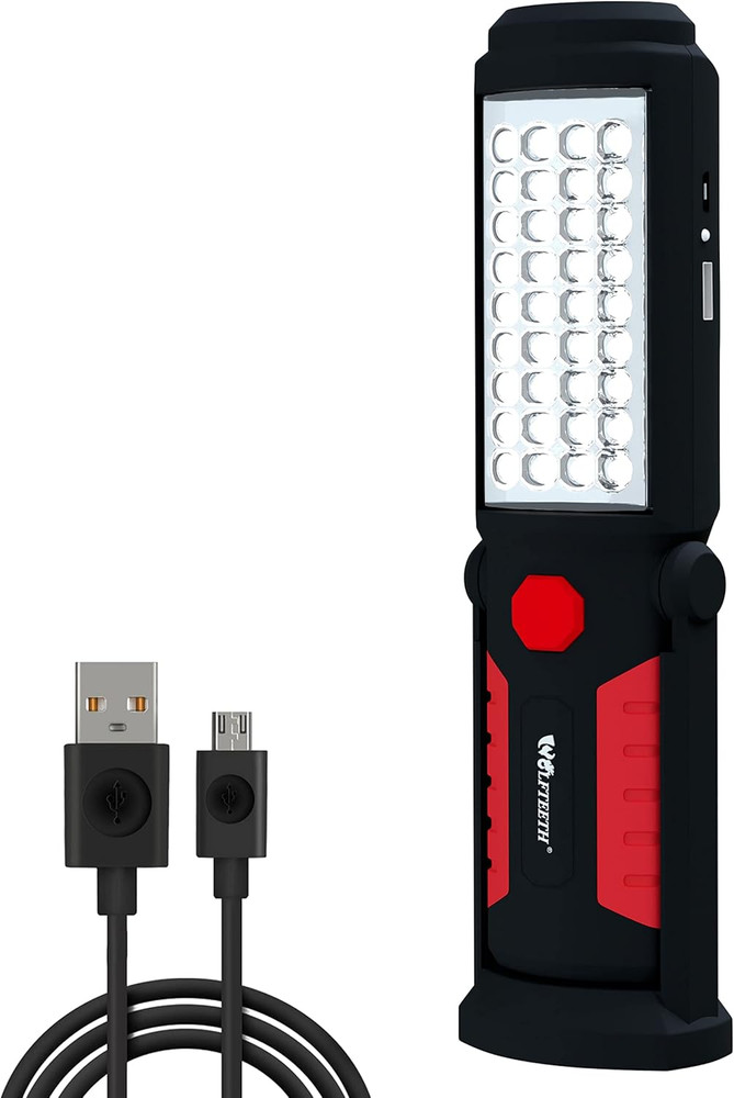 Wolfteeth Rechargeable Magnetic LED Work Light for Mechanics - 360° Rotating