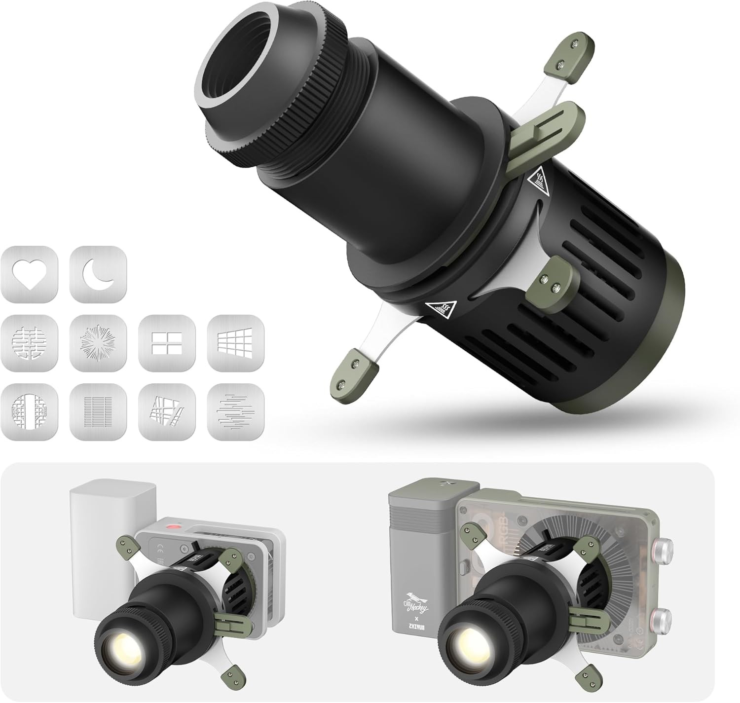 Optical Snoot Conical Mini Spotlight Photography for X100 RGB X60 CX100 G60 CX50
