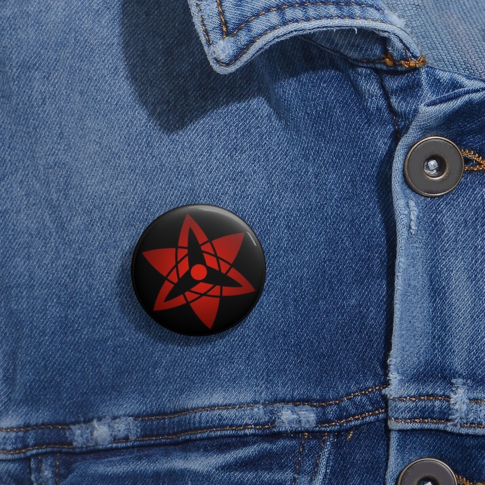 Uchiha sasuke Mangekyou Sharingan Pin Button