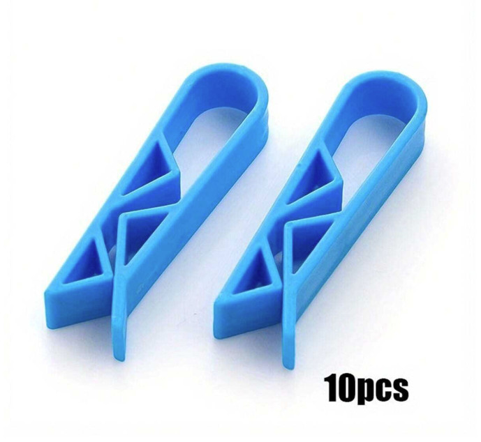 10PCS Trash Bag Clips Anti-Slip Garbage Bin Clamp for Home Use - NEW