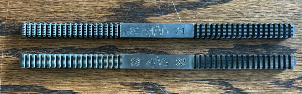 Mac Tools 2 -piece Thread Restoring File Thread Chaser set #TR1 & #TR2 USA